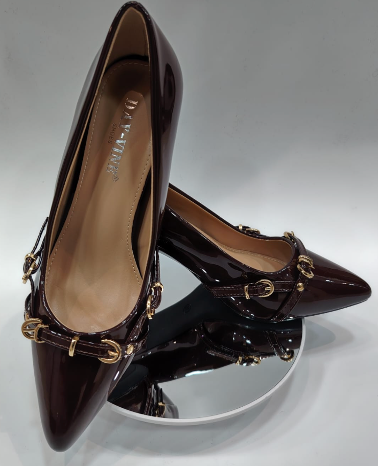 Escarpins Marron vernis