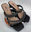 Sandales talon noir