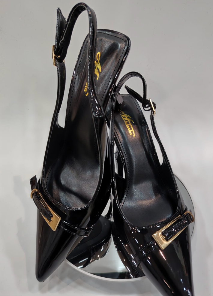 sandales fermée style escarpins noir