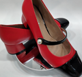 Demi talon noir et rouge