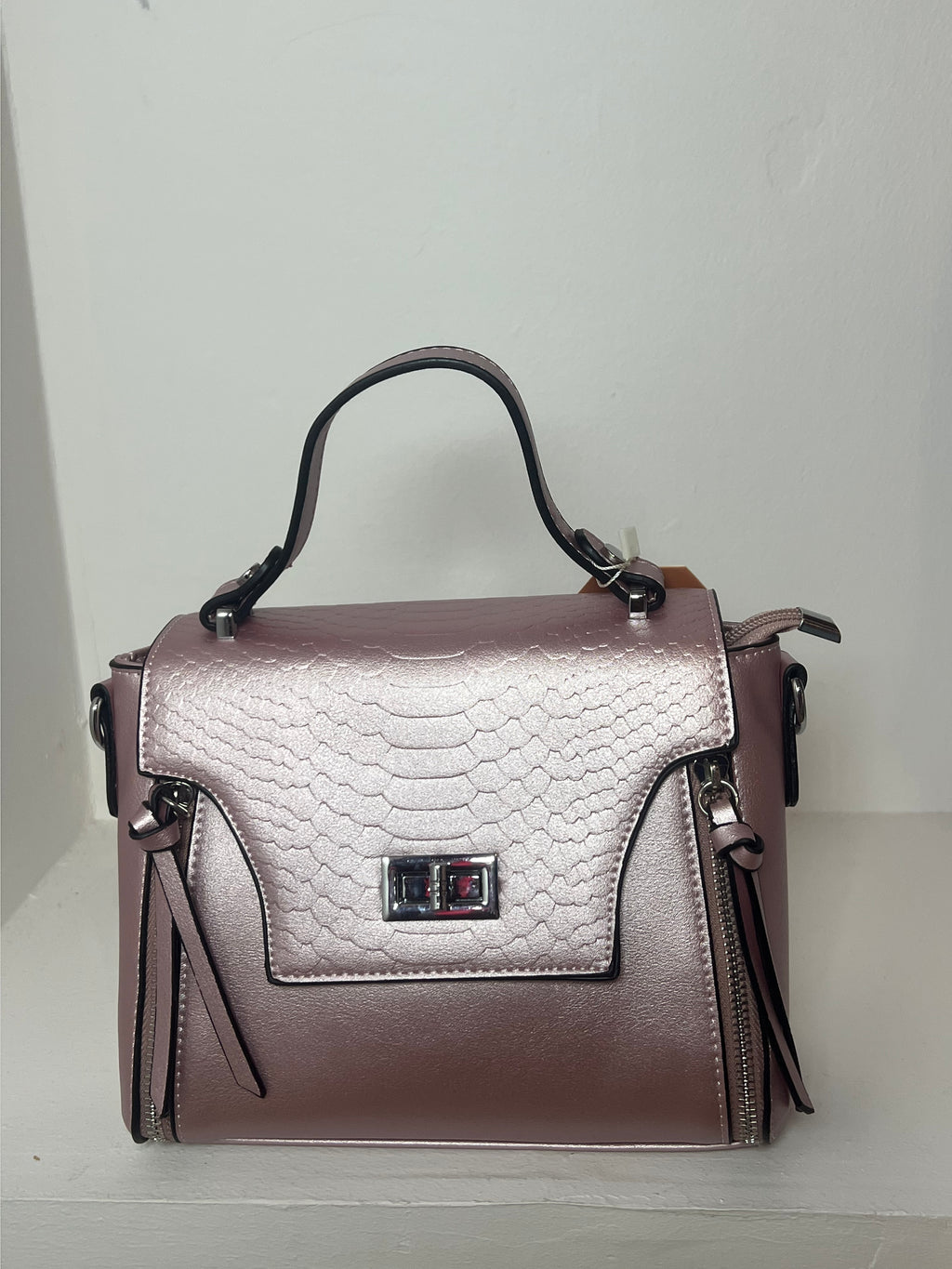 Sac rose pale metalique