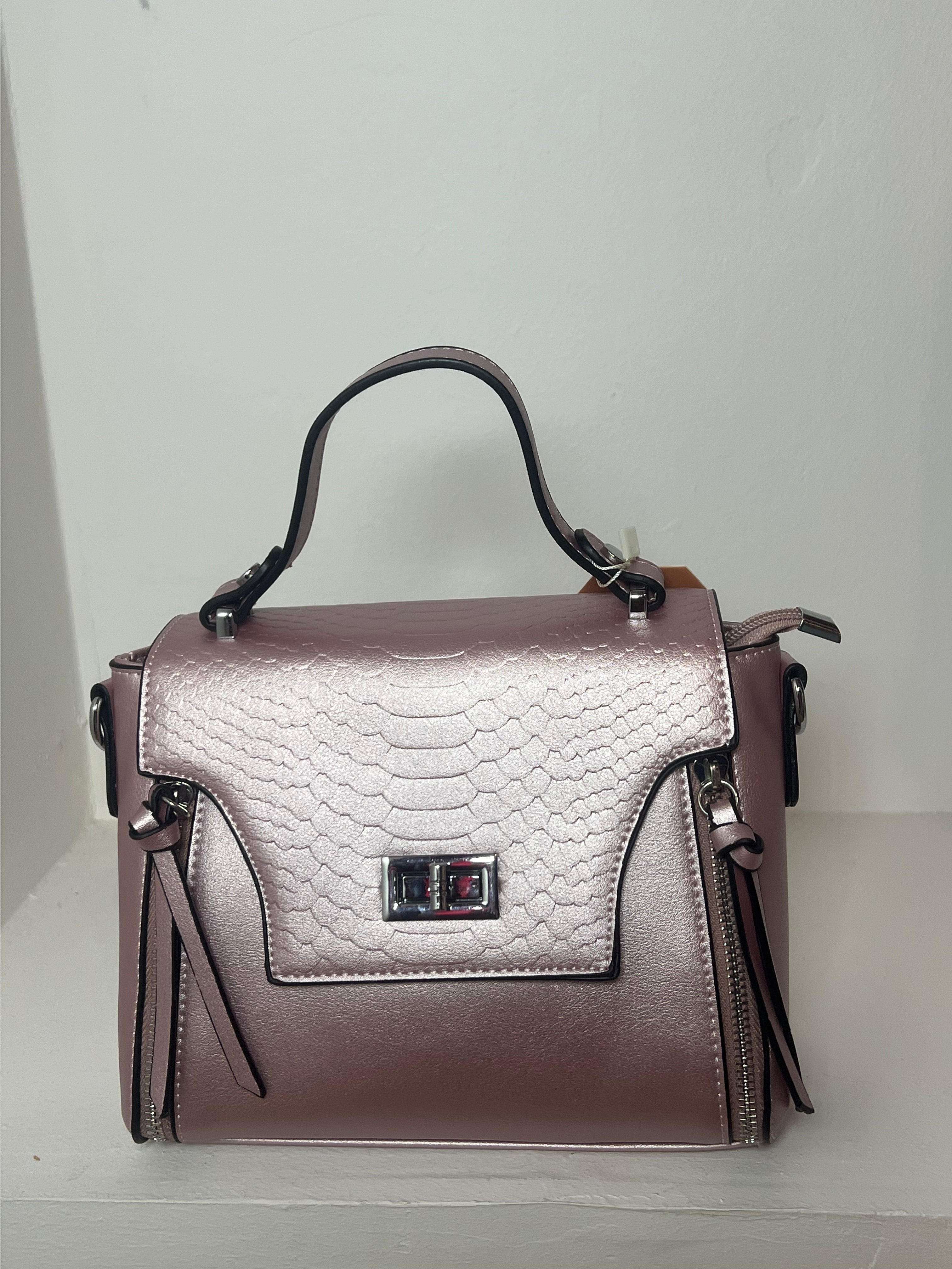 Sac rose pale metalique