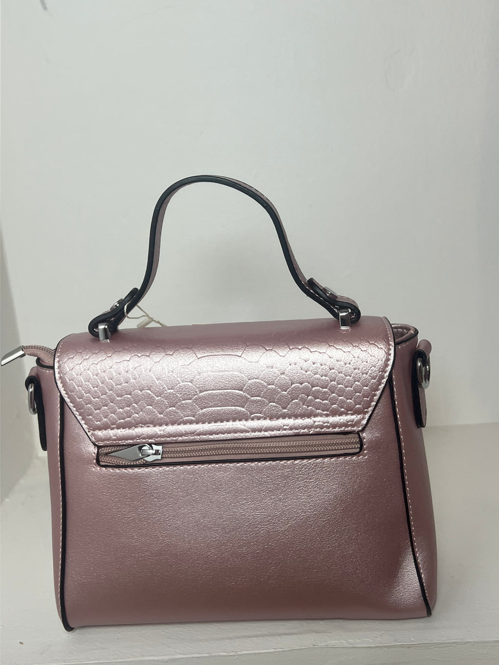 Sac rose pale metalique