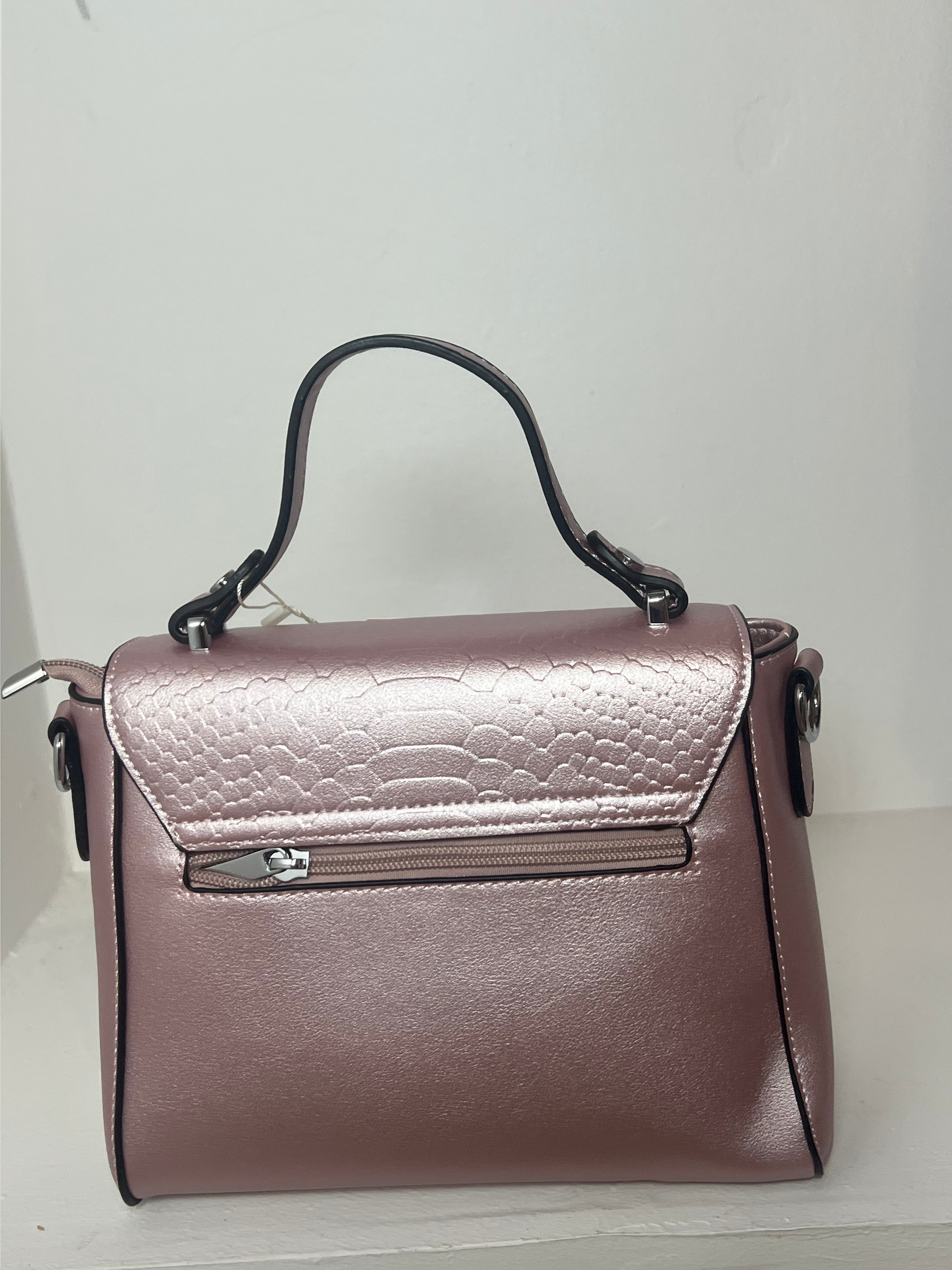 Sac rose pale metalique