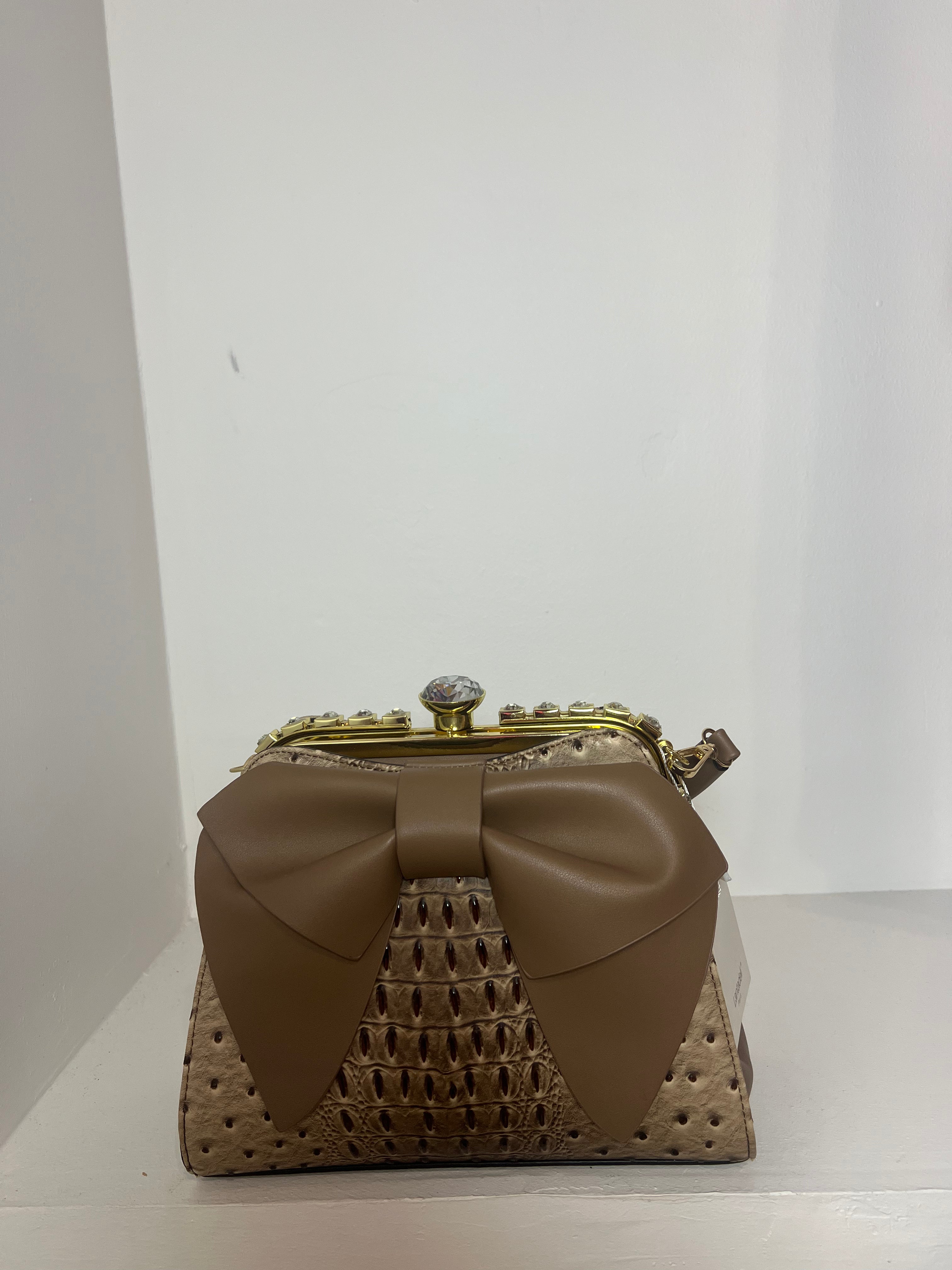 Petit sac motif beige