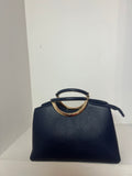 Sac bleu marine dorée