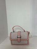Petit sac rose motif rayure