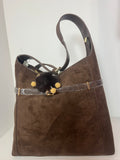 Sac marron tissu